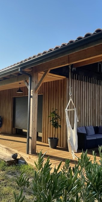 Maison ossature bois auto-construite par Steve